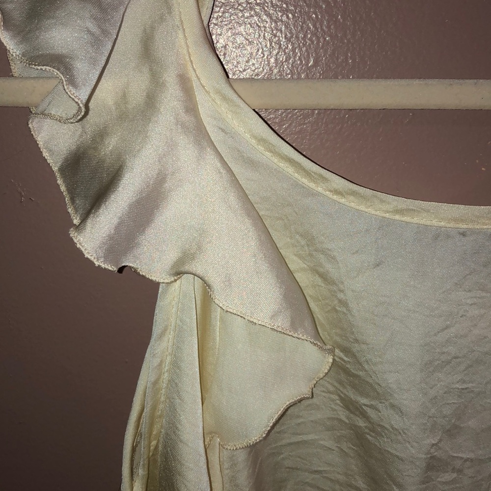 Silk Ruffle Top - Picture 3 of 4